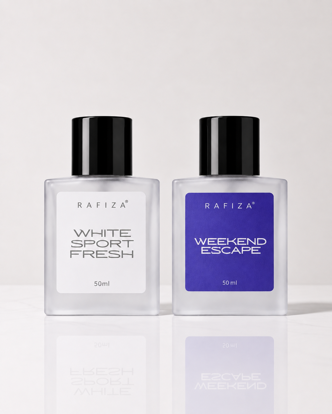 RAFIZA Weekend & White – Weekend Escape + White Sport Fresh Perfume Combo | 2 × 50 ml