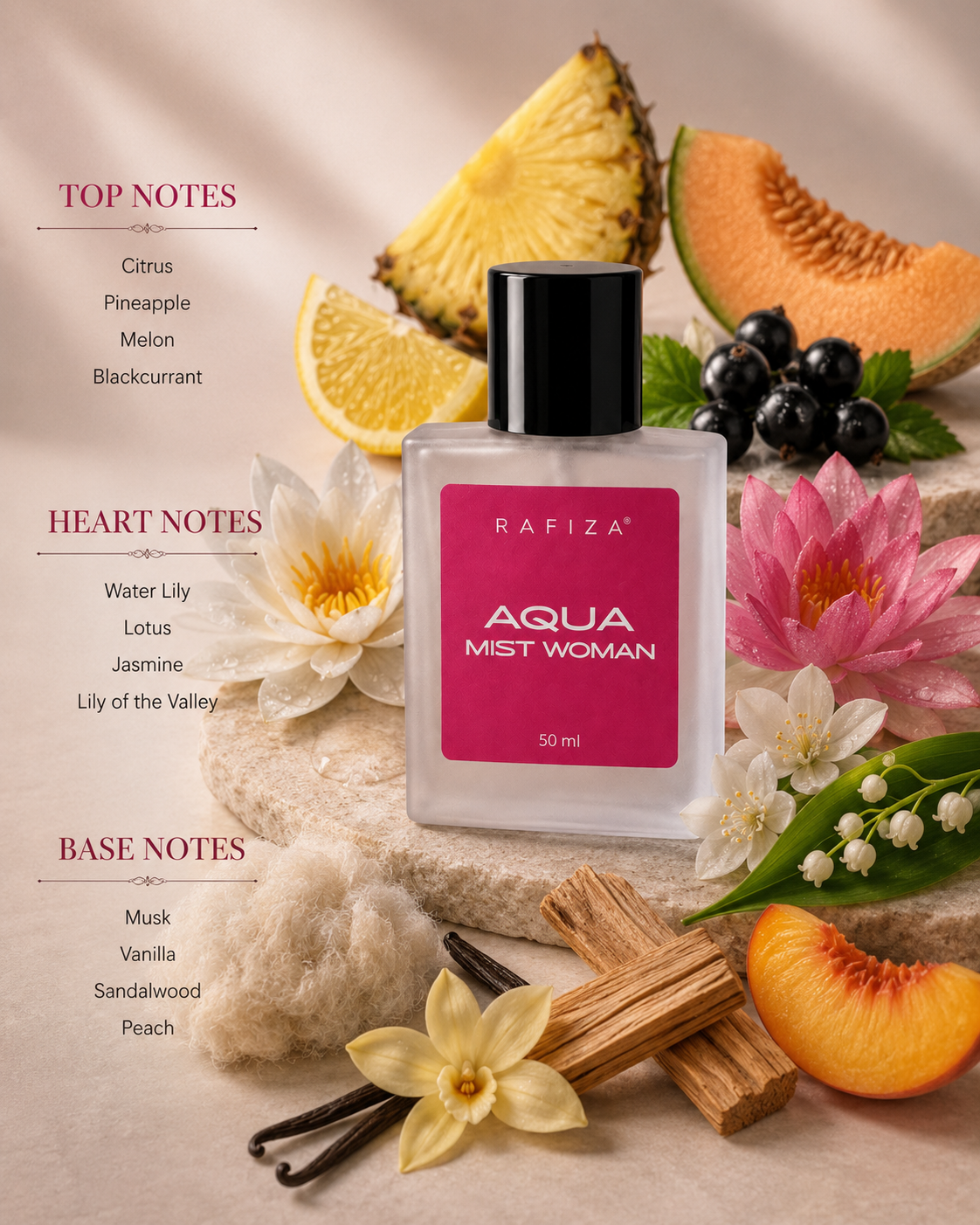 RAFIZA Aqua Mist Woman Perfume | 50 ML