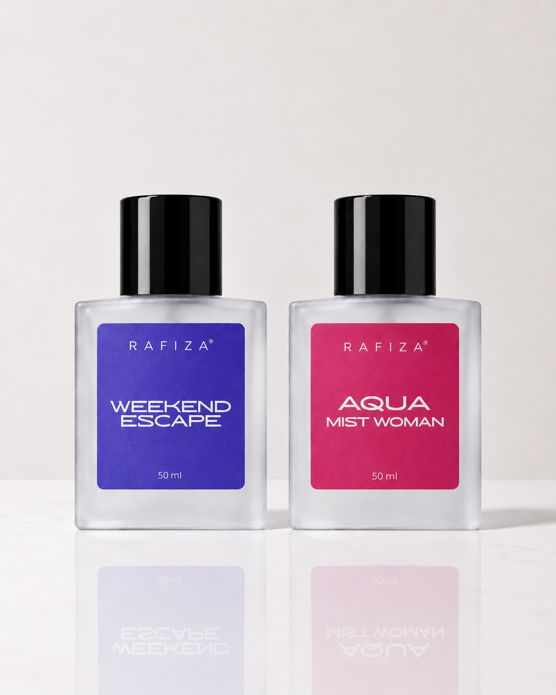 RAFIZA Velvet & Aqua – Velvet Spark + Aqua Mist Woman Perfume Combo | 2 × 50 ml