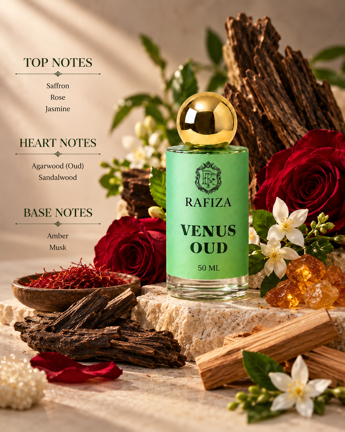 RAFIZA Venus Oud Perfume | 50 ML