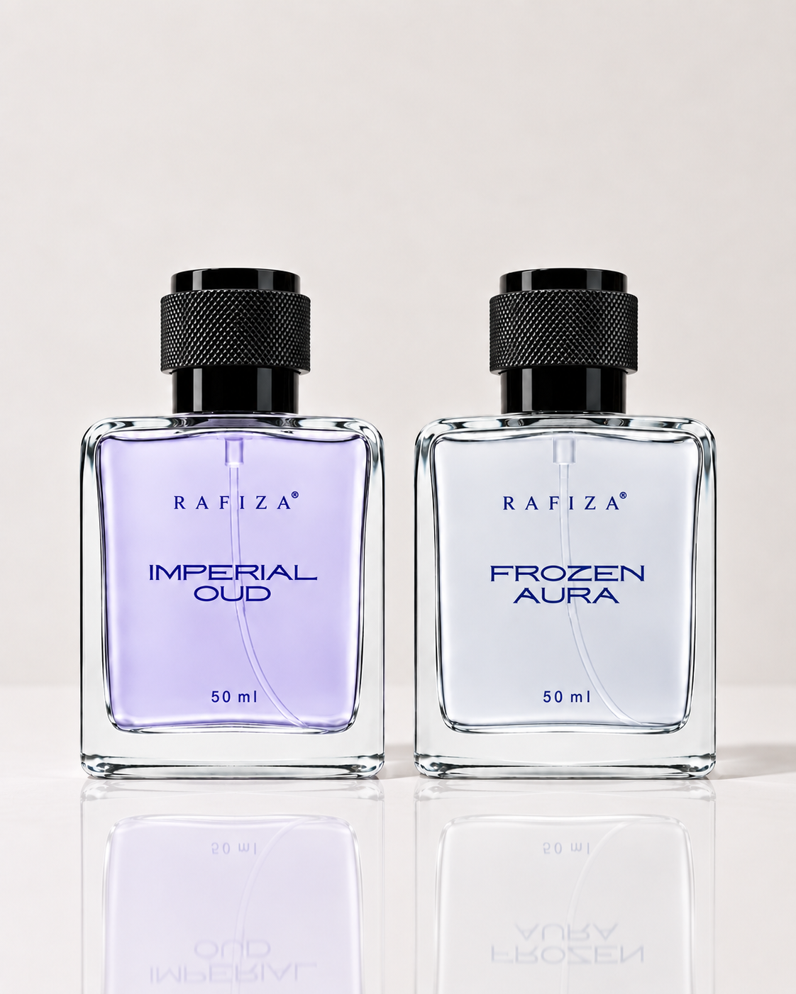 RAFIZA Imperial & Frozen – Imperial Oud + Frozen Aura Perfume Combo | 2 × 50 ml